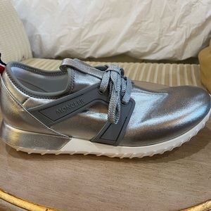 Moncler brand new sneakers silver